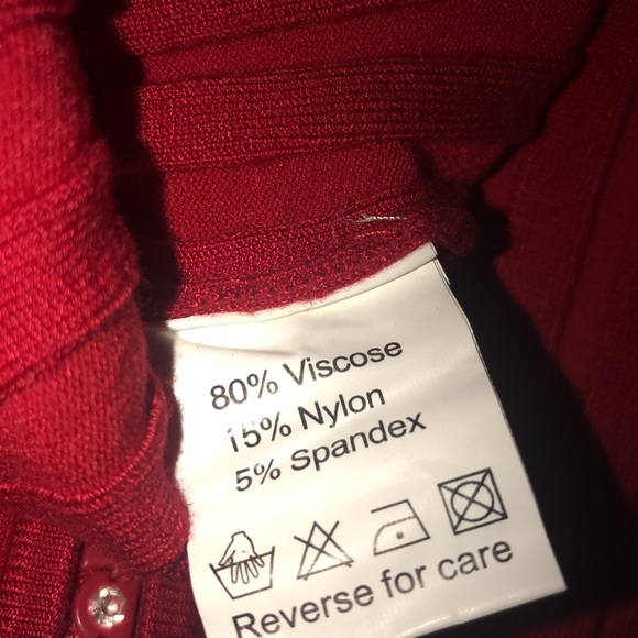 Belldini - Rhinestone Cardigan Ribbed Sweater. Me… - Picture 4 of 7